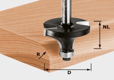 Festool Frez do zaokrągleń HW S8 D22,7/R5 KL